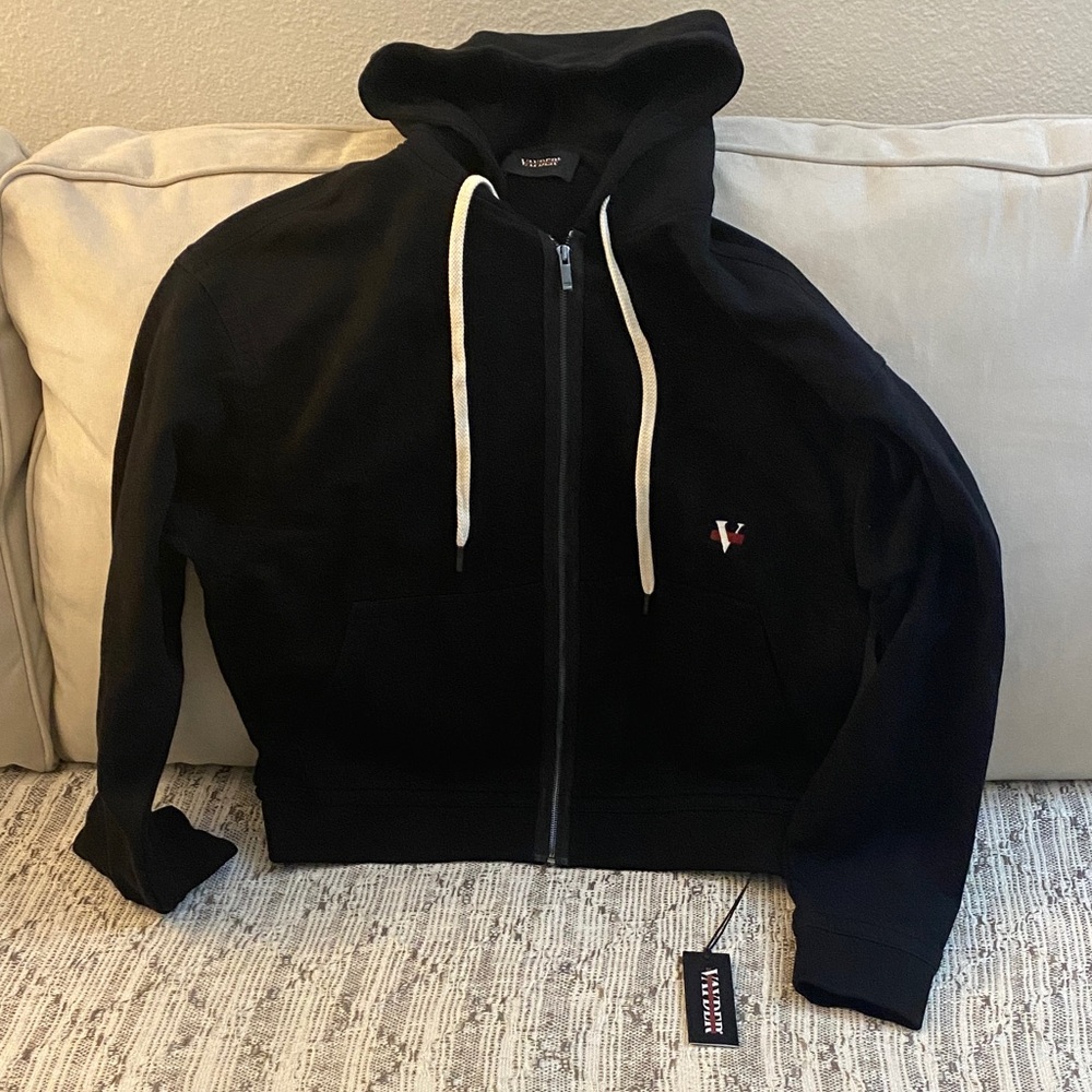 New Men’s Vayder Etore Zip Up French Terry Hoodie Medium - Picture 2 of 8